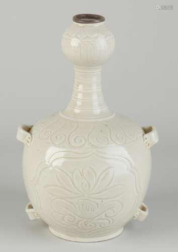 Chinese knob vase, H 19.3 cm.