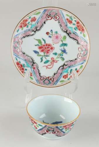 18th Century Family Rose cup + saucer