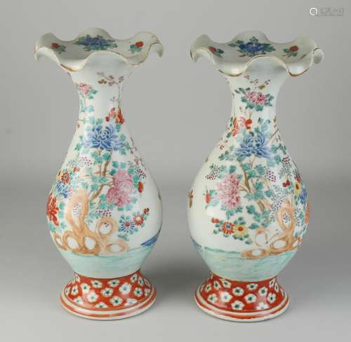 Two Japanese Imari vases