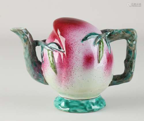 Chinese teapot in peach shape