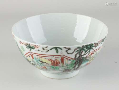 Chinese Familie Verte bowl Ã˜ 21 cm.