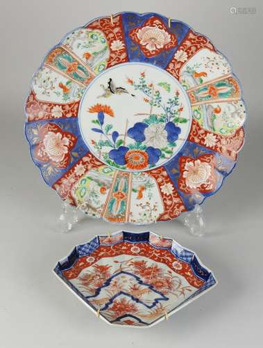 Two parts Imari porcelain