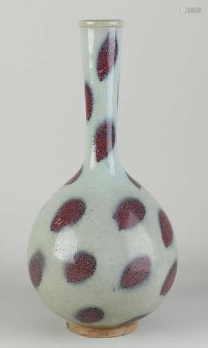 Chinese pipe vase, H 36 cm.