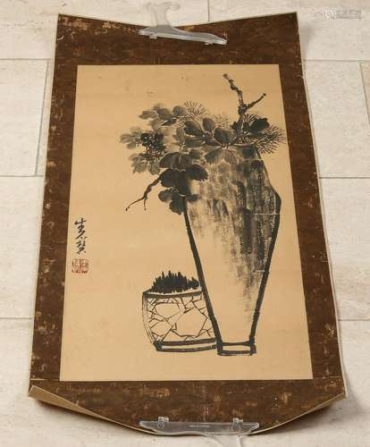 Niu Shihui, Chinese scroll painting