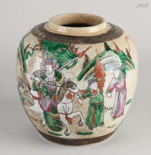 Antique Chinese ginger jar Ã˜ 16.5 cm.