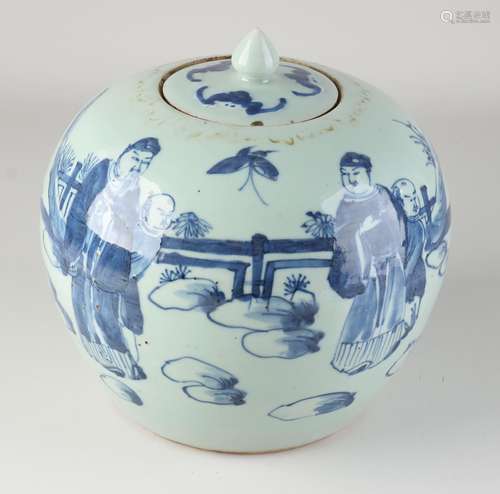 Large 18th - 19th century Chinese storage jar Ã˜ 21 cm.