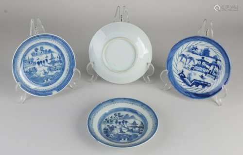 4x 18th century Chinese plates
