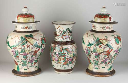 Three-piece Chinese Cantonese cabinet set