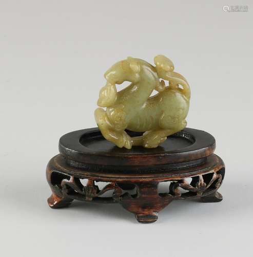 Chinese jade cutting piece