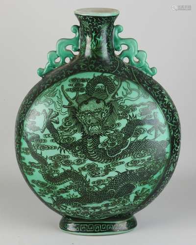 Chinese dragon vase, H 36.5 cm.