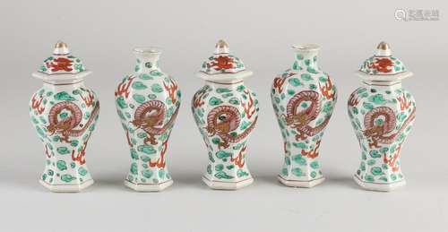 Five-piece Chinese cabinet set