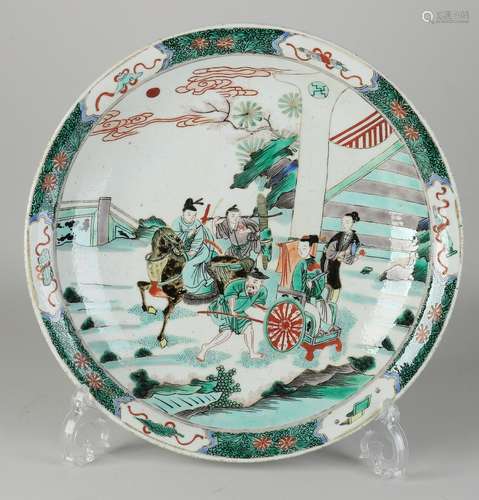 Chinese Familie Verte saucer Ã˜ 28.4 cm.