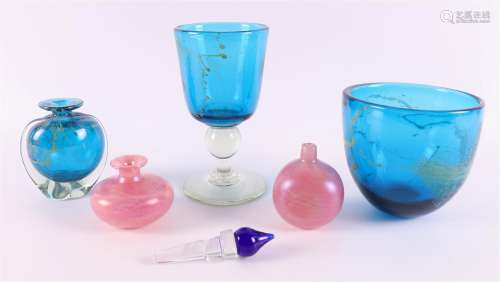 A lot of various glass, including Mdina, Malta, 20th century...