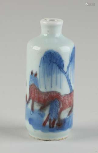 Snuffbottle, Horses