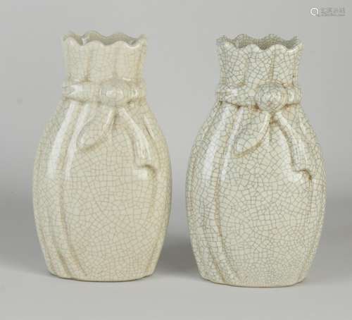 Two Chinese celadon vases