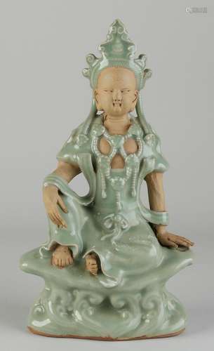 Chinese Quan Yin, H 26 cm.