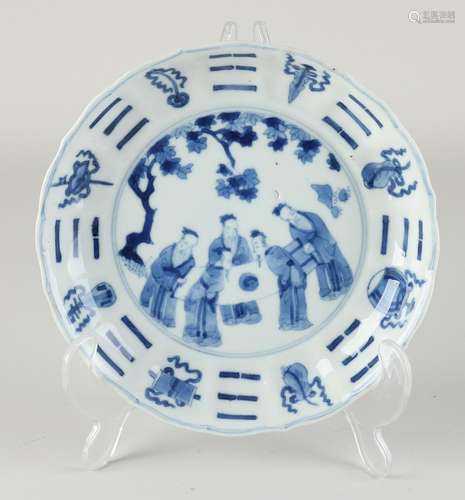 17th - 18th century Kang Xi plate Ã˜ 16.6 cm.