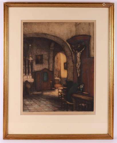 Geudens, Albert (1869-1949) 'Church interior',