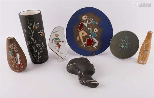 A lot of various Kroon l'Ancora pottery (1955-1968), wa...