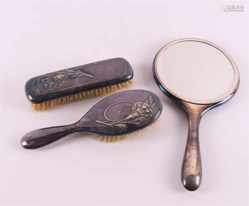 A silver plated Jugendstil toilet set, Gero, 20th century.