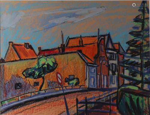 Jansema, Roelf (1930 - 1996) 'Little street in Overijss...