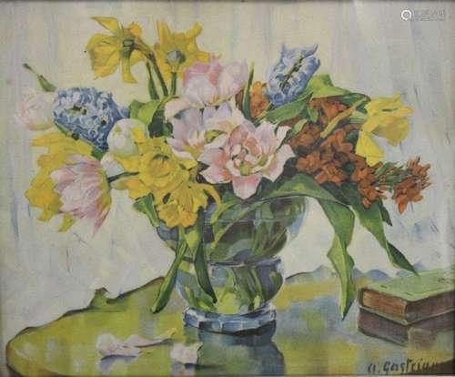 Anna Sophie GASTEIGER (c.1878-1954), Blumen, Kunstdruck, ger...