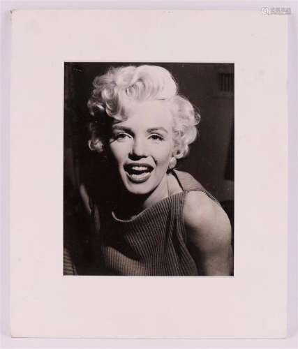 Photography. A portrait of Marilyn Monroe, anonymous, 20th c...