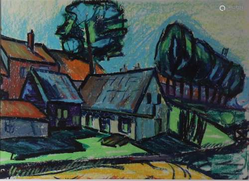 Jansema, Roelf (1930 - 1996) 'Farmhouse in Hattem'
