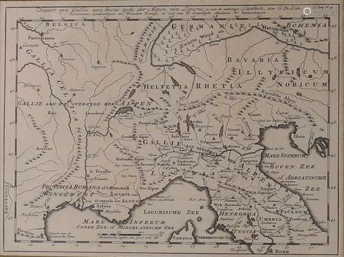 Topography, Italy. 'Northern Italy', by Guillaume ...