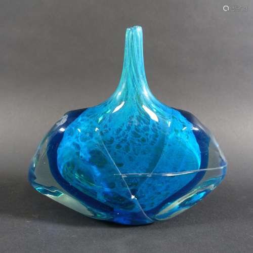 MDINA - Michael HARRIS : Vase bouteille à panse applatie et ...