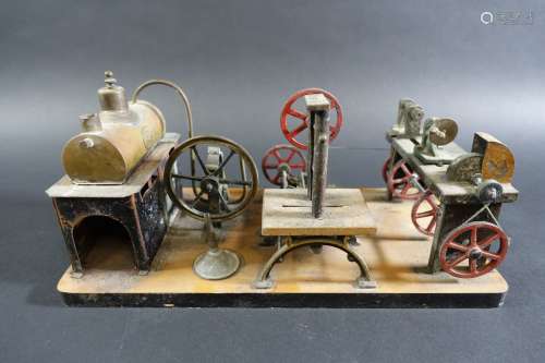 Ernst PLANCK : Machine à vapeur avec tour, meule et diverses...