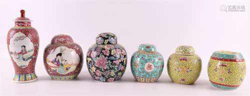 A lot of various Chinese porcelain, including ginger jars, C...