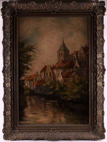 Belgian school early 20th century 'View of Bruges'...