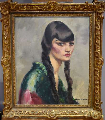 Charles PICART LEDOUX (1881 - 1959). Portrait de jeune femme...