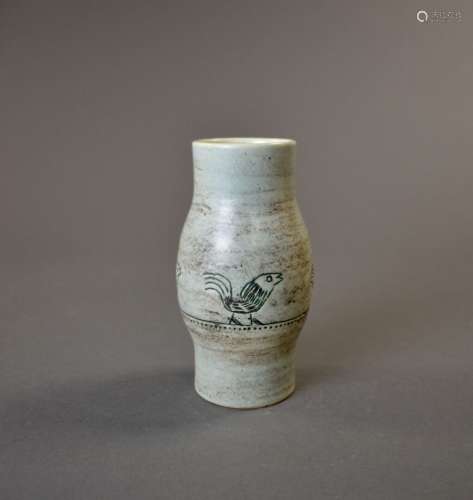 Jacques BLIN (1920-1995). Petit vase en céramique émaillée c...
