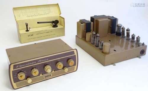 A mid 20thC Leak Stereo 20 valve amplifier, together with Va...