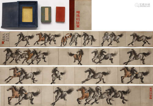 Chinese Ink Painting, Xu Beihong's Horse Album