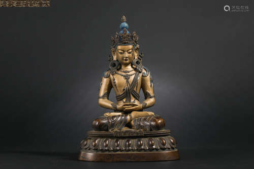 Qing Dynasty Gilt Bronze Tara Statue