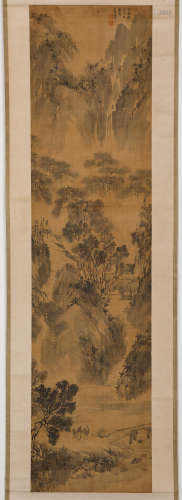 Chinese ink painting, Lan Tao's landscape painting