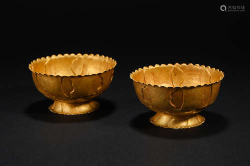 Song Dynasty Gold Petal Bowl