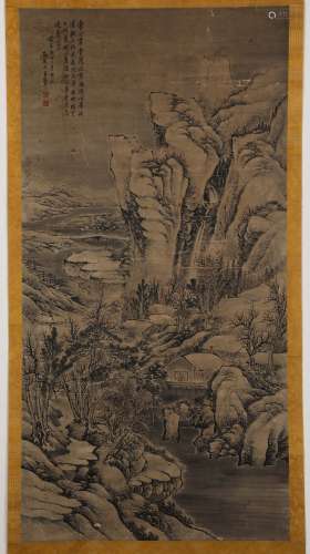 Chinese ink painting, Wang Hui's landscape