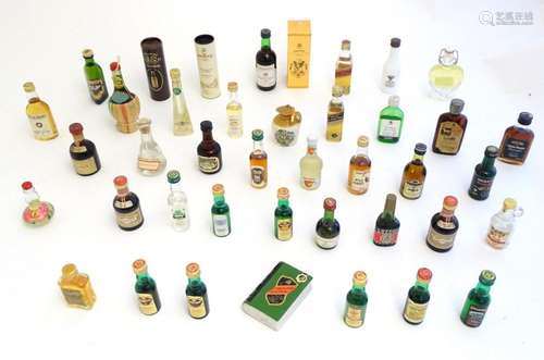 A quantity of miniature spirit bottles to include Glenfiddic...