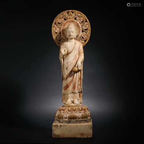 Han Dynasty Stone-made Sakyamuni
Standing like