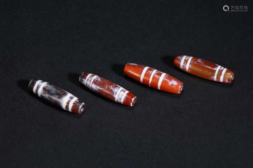 Tang Dynasty Agate Thread Beads