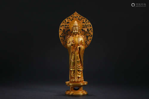 Liao Dynasty gold statue of Guanyin station
