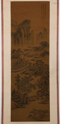 Chinese ink painting,
Gaocen's Flower Illustration