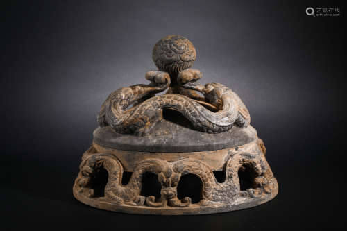 Han Dynasty Stone Dragon Inkstone