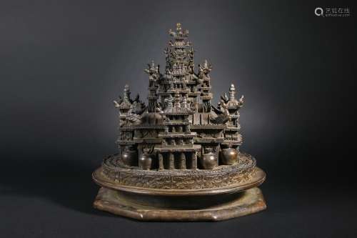 Qing Dynasty Bronze Mandala