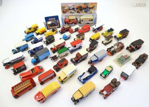Toys: A large quantity of assorted die cast scale model cars...