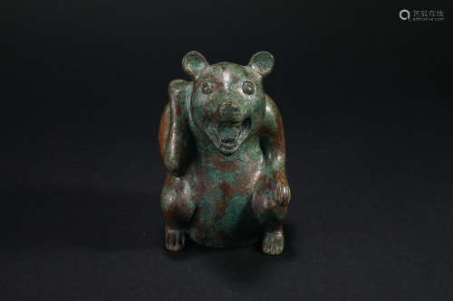 Han Dynasty bronze brown bear